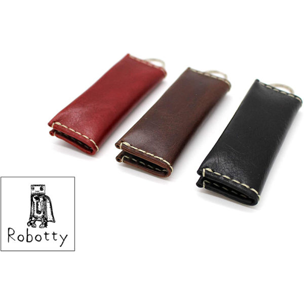 genuine leather red coins accessories key ring gift present 2