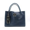key ring genuine leather bag hand bag blue keyring gift present 1