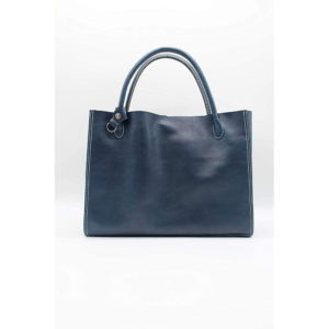 Robotty 100% genuine leather blue handbag blue
