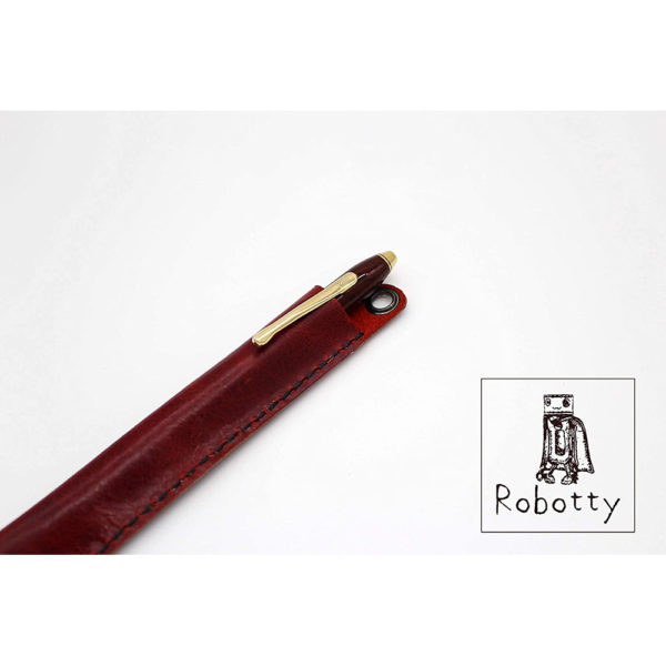 robotty pencase single fountain pen pouch leather genuine gift present 3