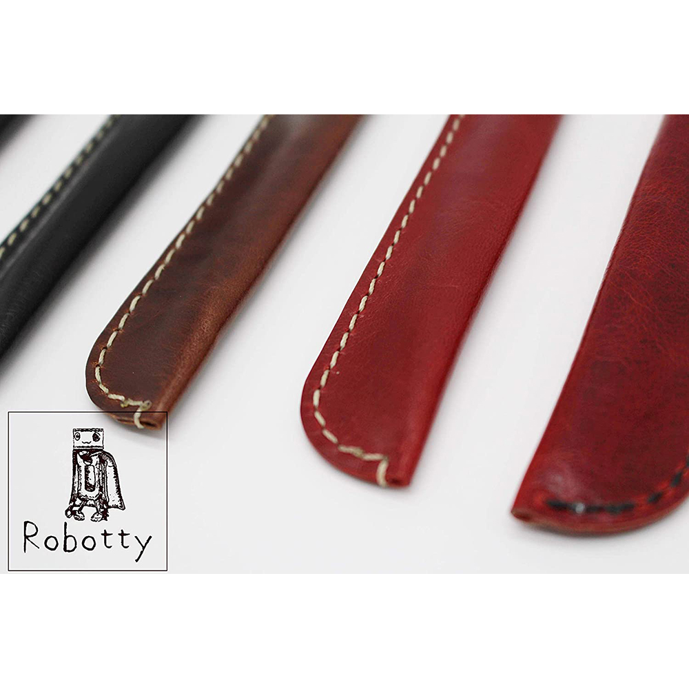 robotty pencase single fountain pen pouch leather genuine gift present 7