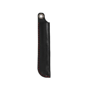 Robotty 100% genuine leather pen case single fountain pen case / pen pouch ( Black / Red )