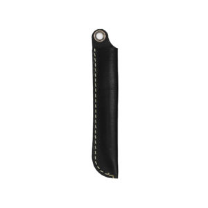 Robotty 100% genuine leather pen case single fountain pen case / pen pouch ( Black / White )