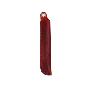 Robotty 100% genuine leather pen case single fountain pen case / pen pouch ( Red / Black )