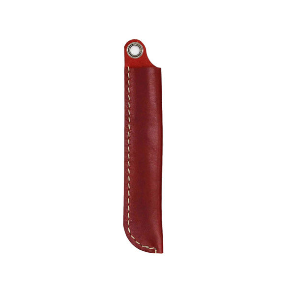 robotty pencase single fountain pen pouch leather genuine gift present red white